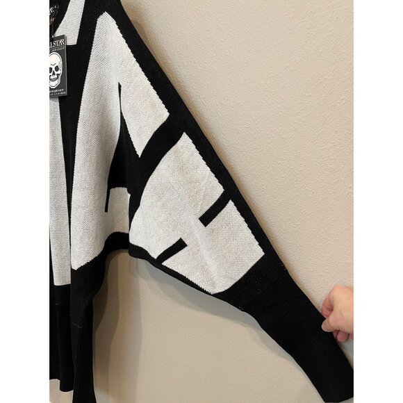 Killstar Witch Knit Sweater Dress Black Large Batwing Grunge Goth Emo - Picture 3 of 9